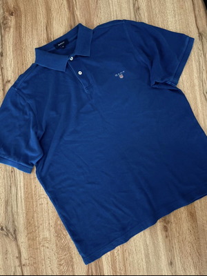Gant Polo Shirt μπλε-ναυτικό μέτριο μεταχειρισμένο, 100% βαμβάκι