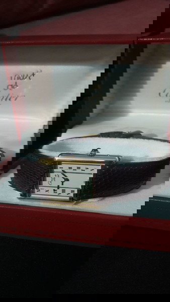 ORIGINAL Cartier Tank Watch gold plated-silver body από γενικό service. Σε άριστη κατάσταση .Συλλεκτικό κομμάτι σε τιμή ευκαιρίας.