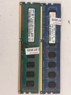 RAM memory 2GB each used