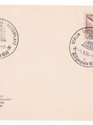 Φάκελος Γερμανίας Ολυμπιακοί 1936 καινούργιος, δύσκολος