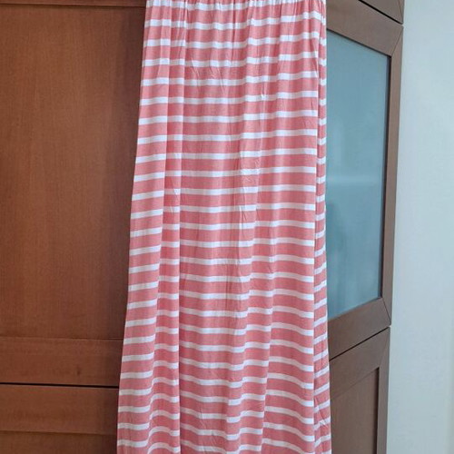 Maxi summer dress like new, one size, red and pink