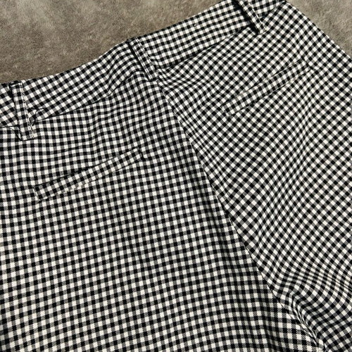 Pink Woman fabric checkered pants like new, black and white, XS