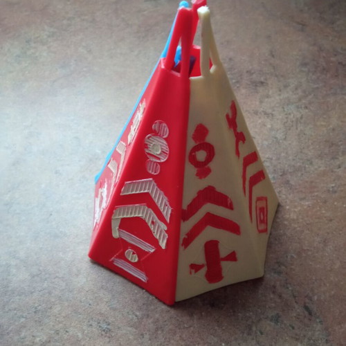 Jean-Hoefler Indian Tent (Tepee-Wigwam) vintage toy