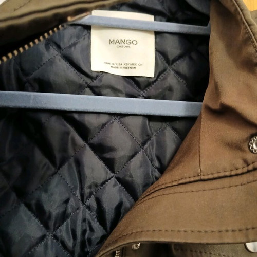 Mango parka jacket in khaki shades like new