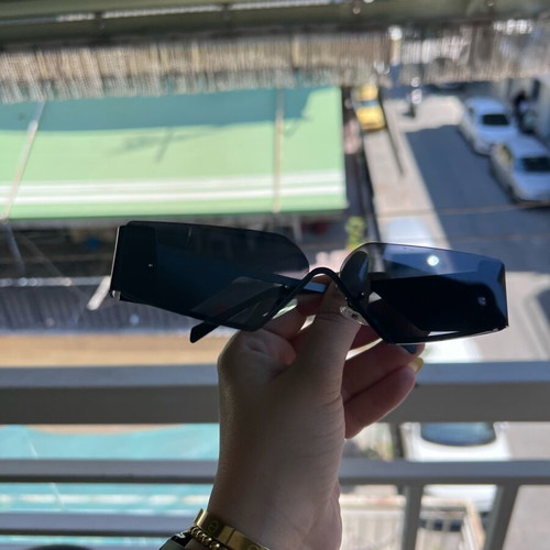 Futuristic shield sunglasses black like new, Y2K style