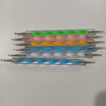 Nail tools set 6 pieces, multicolored