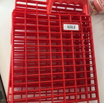 Κόκκινη πλαστική σχάρα για ρολά 20εκ πακέτο 5 καινούργιες