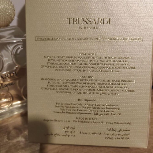 Trussardi My Name Eau De Parfum 100ml used, almost half full
