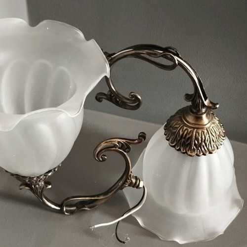 Lamps with bases used, set of 2 pieces