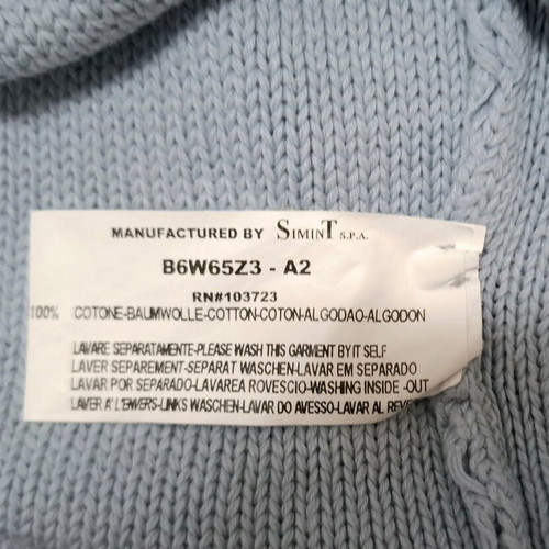 Armani Jeans men's cotton sweater turquoise XL like new