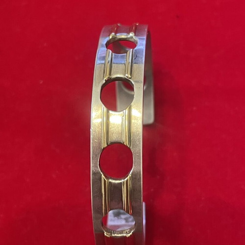 Silver gold bracelet 925 750 18k handmade used