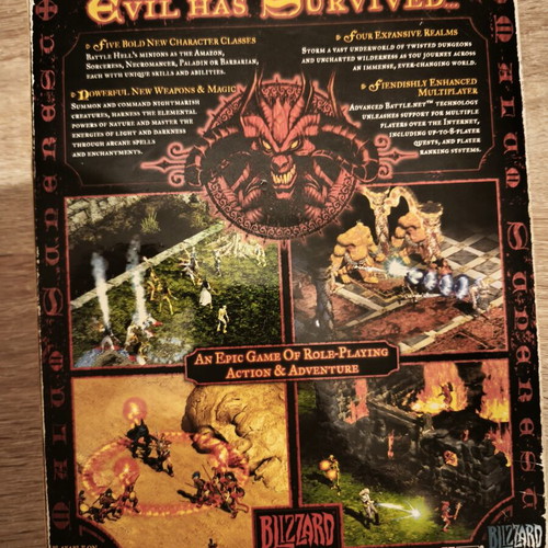 Diablo 1 and 2 Lord of Destruction PC games like new