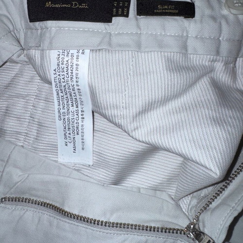 Massimo Dutti Slim Fit men's chino pants used, size W32 EUR42, beige
