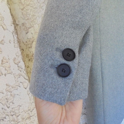 Zara wool coat medium gray new