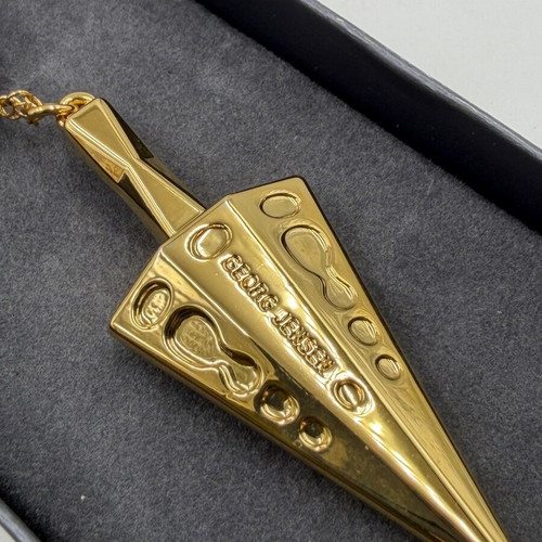 Georg Jensen 2022 Christmas Collectible gold-plated cone ornament like new