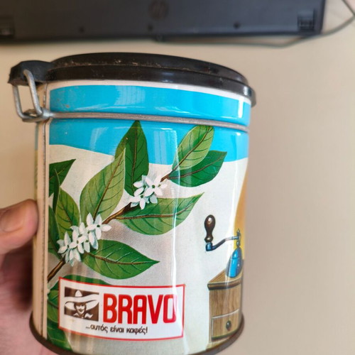 Collectible Bravo tin box from 1980 like new