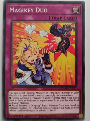 Yugioh Magikey Duo card like new