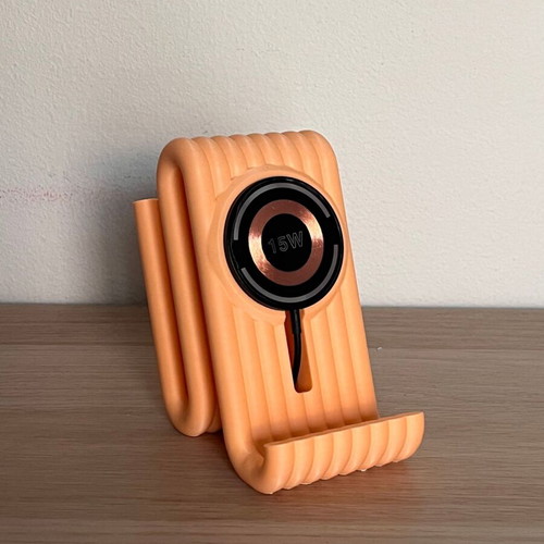 3D Printed Minimal Design Mobile Phone Stand with Wireless Charging new