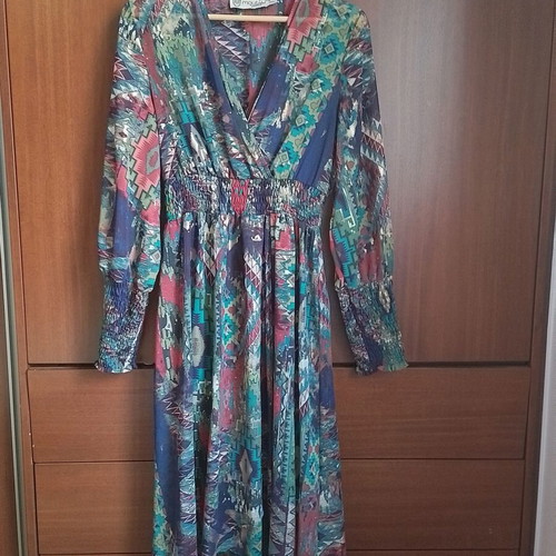 Moutaki dress multicolored like new, size M/L