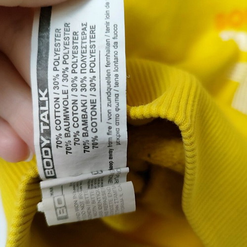 Bodytalk women's sweatshirt like new, yellow, size S