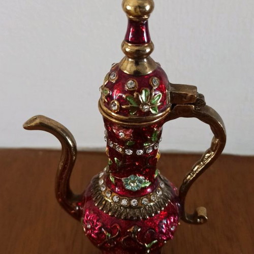 Miniature Arabic teapot used