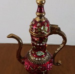 Miniature Arabic teapot used