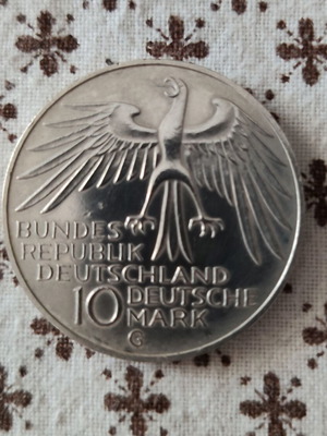 Silver coin 10 mark Germany Olympic Games 1972 like new