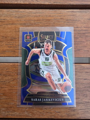 Saras Jasikevicius Panathinaikos Select blue Prizm basketball card