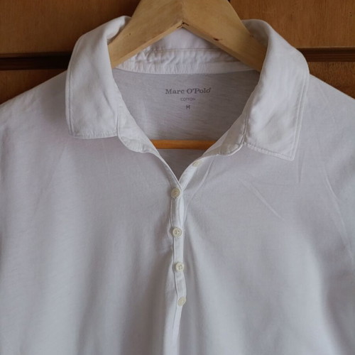 Marc O'Polo White Polo Shirt like new, 100% cotton, women's M