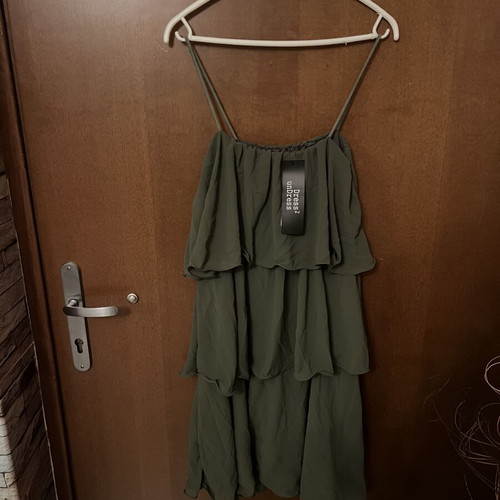 Short olive dress new