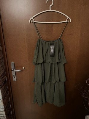 Short olive dress new