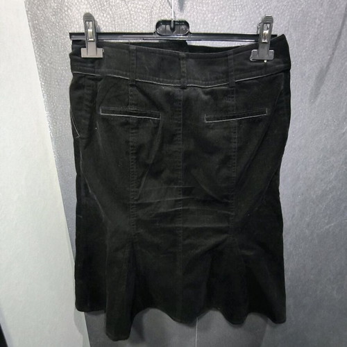 Black midi corduroy skirt Camaieu like new