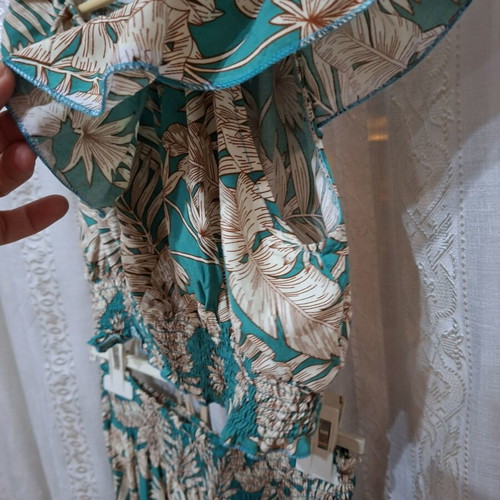 Defox Summer Set cotton crop top and maxi skirt like new