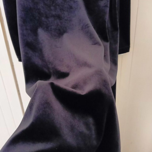 Women's black velvet dress, medium, off-shoulder, winter