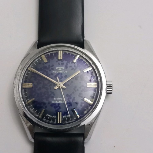 Technos vintage men's mechanical watch old
