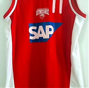Matchworn jersey shirt basketball basket Milan Tomic Ολυμπιακός Olympiakos osfp ΟΣΦΠ Euroleague nike