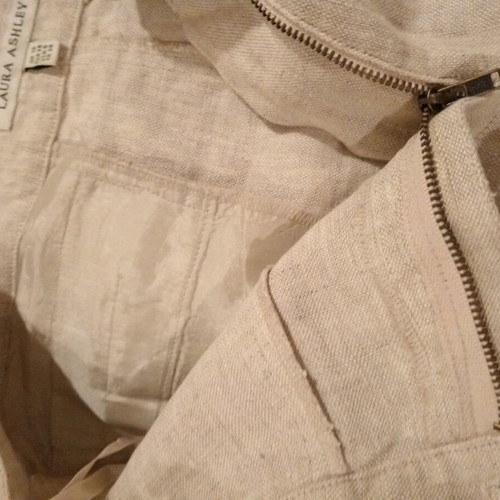 Laura Ashley long skirt 100% linen new beige