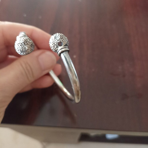 Silver cuff bracelet, 1990s