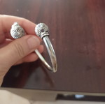 Silver cuff bracelet, 1990s