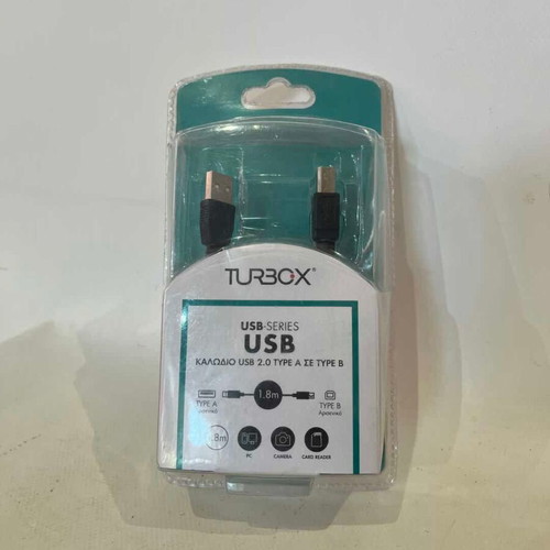 Turbo-X USB 2.0 cable Type A to Type B 1.8m