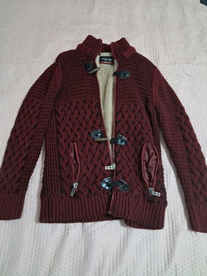 Jacket like new red, size M