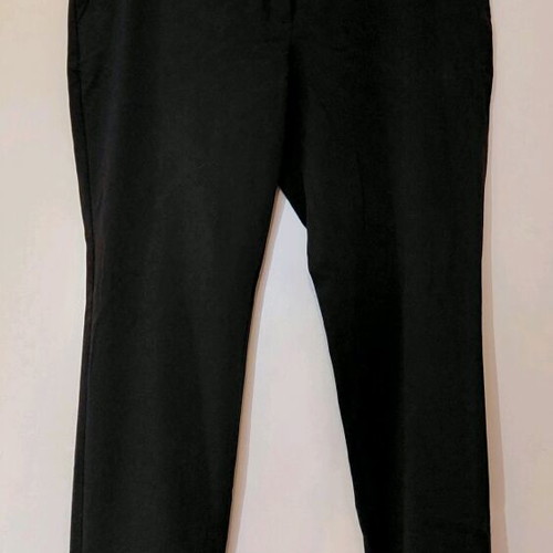 Mango black mid-rise straight pants like new, size M