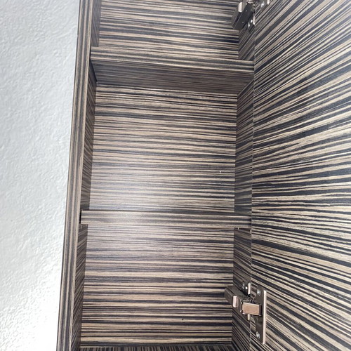 Bathroom furniture mirror with cabinet and shelf used, modern design