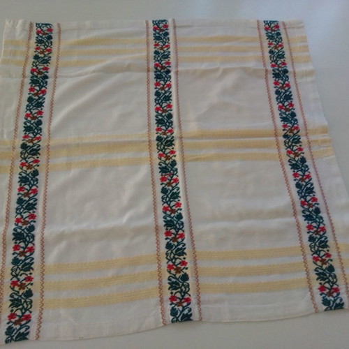 Cretan table linens used, pack of 2, size 63x62