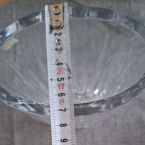 Rogaska crystal vase solid like new 20.5x7.5 cm