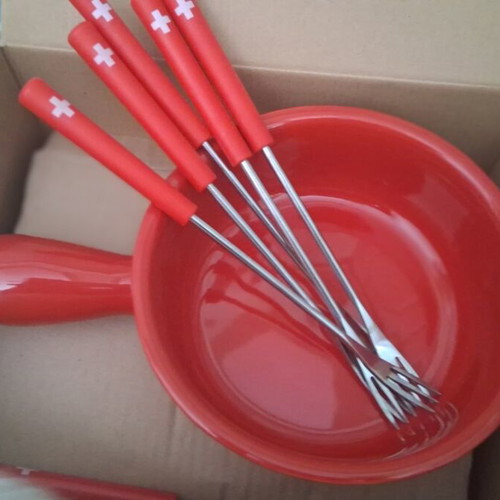 Swiss Kiss Cheese Fondue Set new