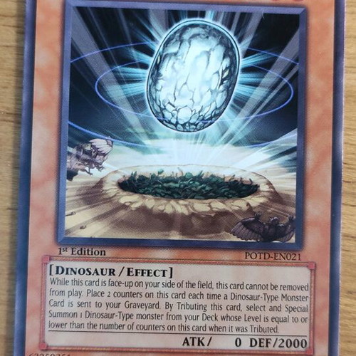 Miracle Jurassic Egg Yu-Gi-Oh card like new
