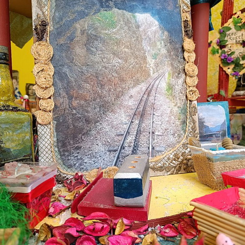 Handmade painting new with photo from Mount Kalavryta