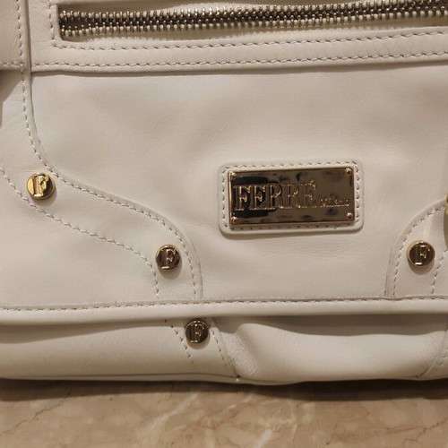 Ferré white shoulder and crossbody bag new