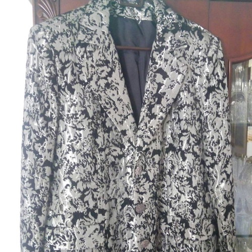 Luxury jacket new size 54 gray-black Greek